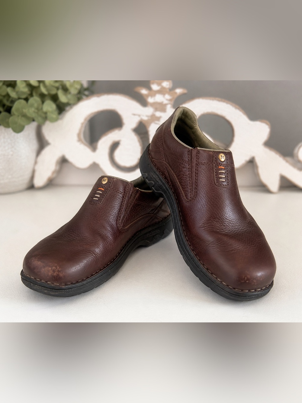 Merrell World Legend Slip on Leather Loafer Sz 12